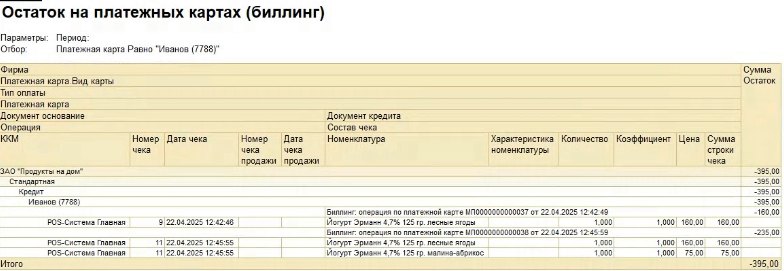 Как узнать долг покупателя по карте