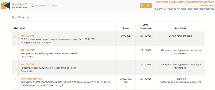 Платформа ЭДО (Платформа ОФД): регистрация, лицензии и сертификаты