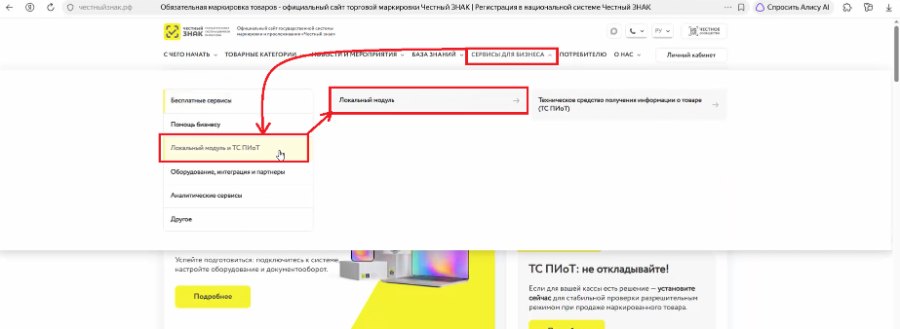 Как настроить ФР АТОЛ с ТС ПИоТ от ЕСП